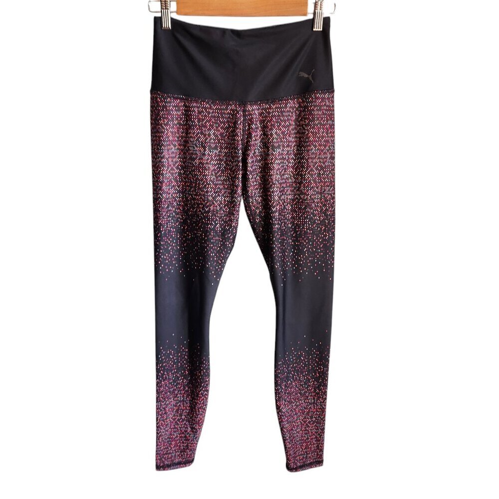 PUMA Pants Small Black Multi Women's Everyday Train Leggings NEW